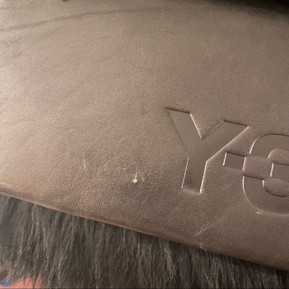 Y3 YOHJI YAMAMOTO Adidas Rare Shearling Sherpa Leather Oversized Bag - Picture 16 of 16